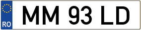 Trailer License Plate